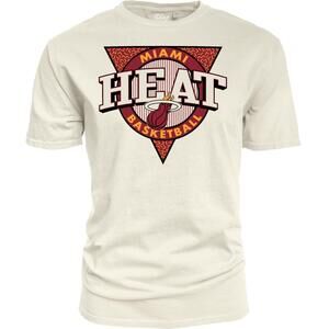 Blue 84 Nba Unisex-Adult Nba T-Shirt Ringspun Triblock Ivory